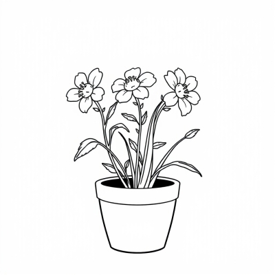 Flowers in a Pot