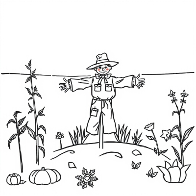 Scarecrow in the Garden