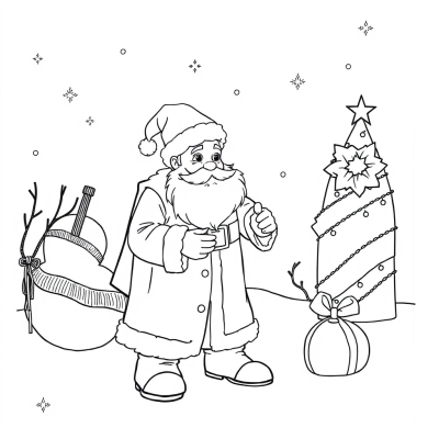 Father Frost Enjoys the Holiday