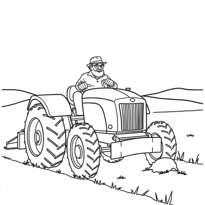 Grandpa on the Tractor