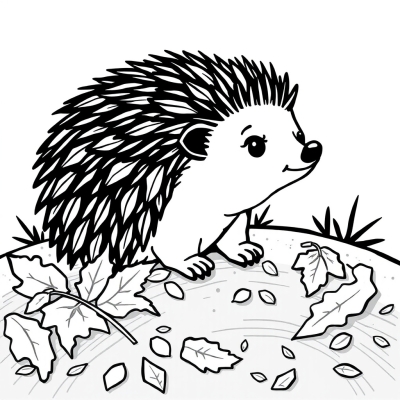 Hedgehog in Autumn