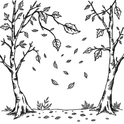 Leaves Fall from the Trees
