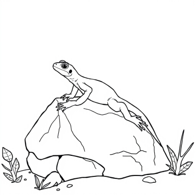 Lizard on a Rock