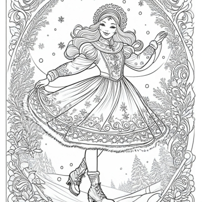 Snow Maiden on Ice Skates