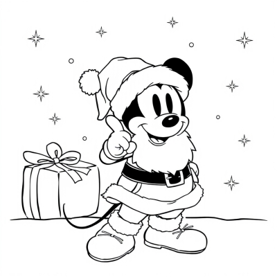Mickey Mouse Santa Claus