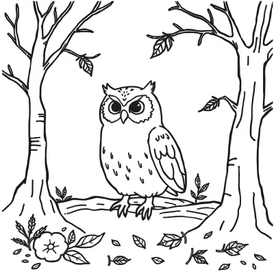 Owl in Autumn