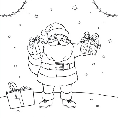 Santa Claus with Gifts