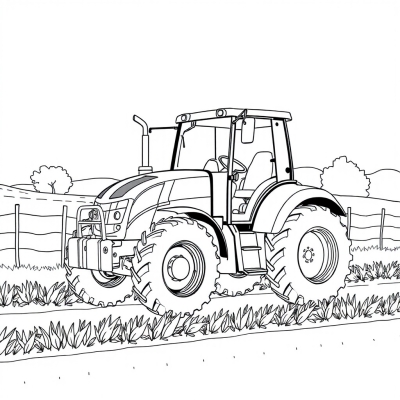 Simple Tractor Sketch