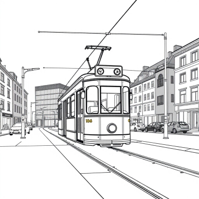 Tram in the City