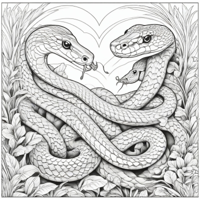 Rattlesnake with a Curved Tail