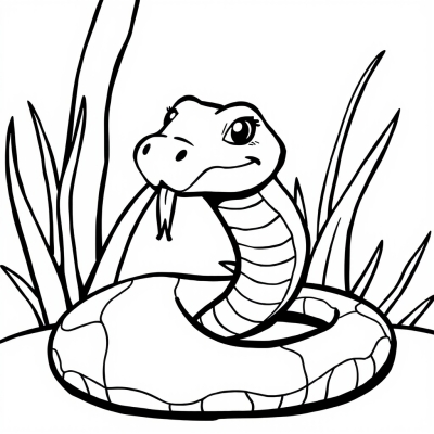 Snake Sticking Out Its Tongue
