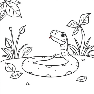 Snake with an Apple