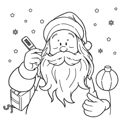 Snow Maiden Combs Santa's Beard