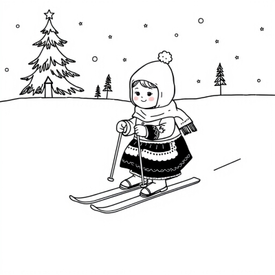 Snegurochka on Skis