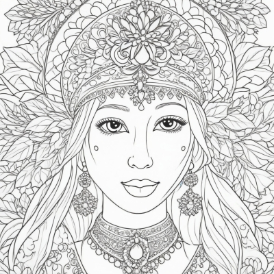 Snegurochka in a Beautiful Kokoshnik
