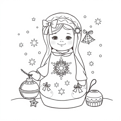 Snegurochka with a Christmas Ornament