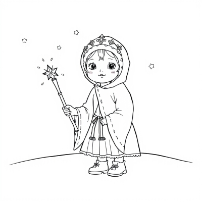 Snegurochka with a Magic Wand