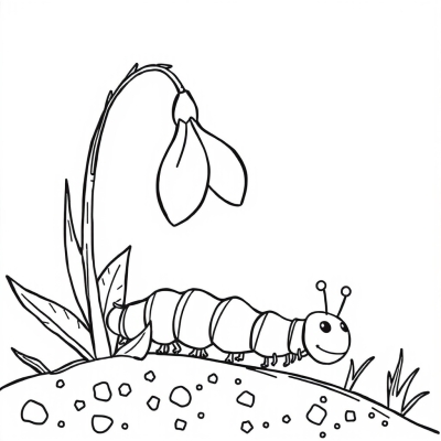 Snowdrop and Caterpillar