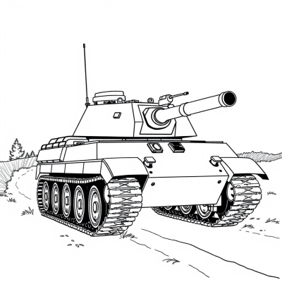 Tank with Artillery Gun
