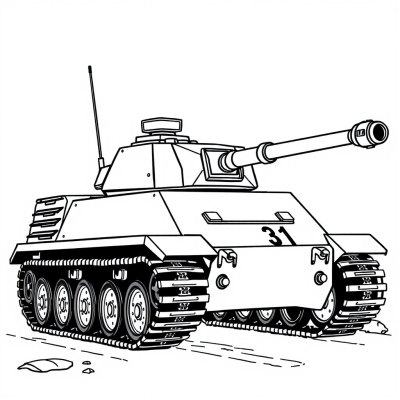 Tank with Mini-Missile Launcher