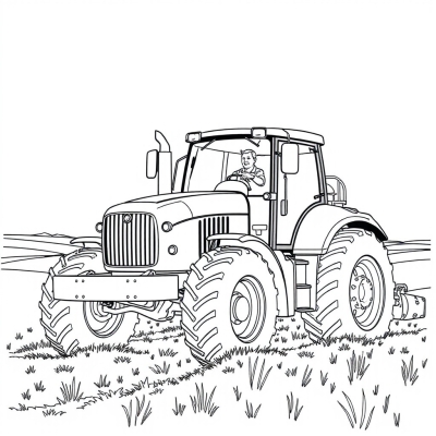Tractor Driver in the Field