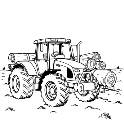 Tractor Loading Logs