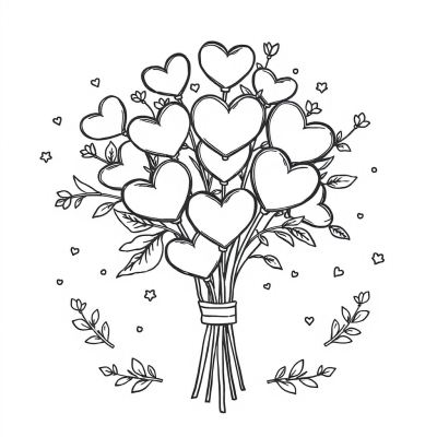 Bouquet of Hearts for March 8