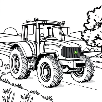British Tractor John Deere 6195M