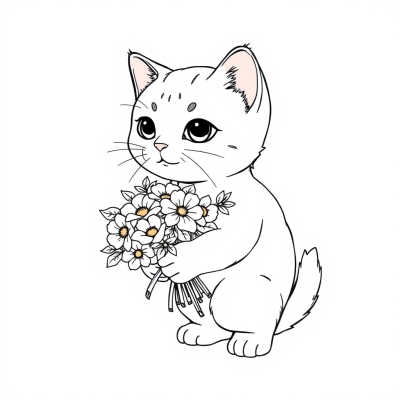 Card for March 8th with a Kitten