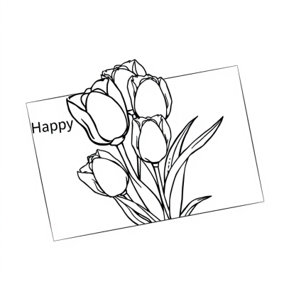 Tulip Card for Grandma