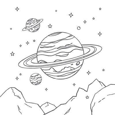 Cartoon Planets of the Solar System