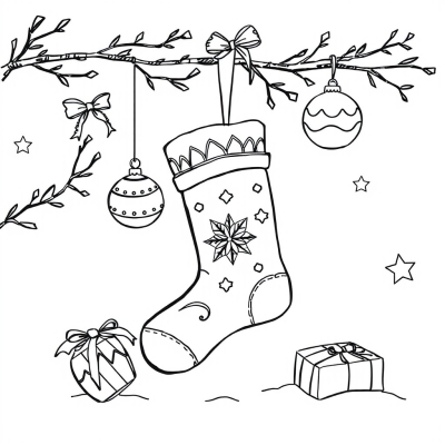 Christmas Stocking and Ornaments