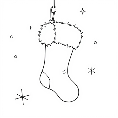 Christmas Stocking with Fur