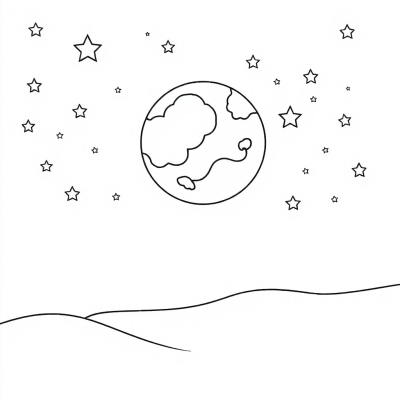 Moon and Stars