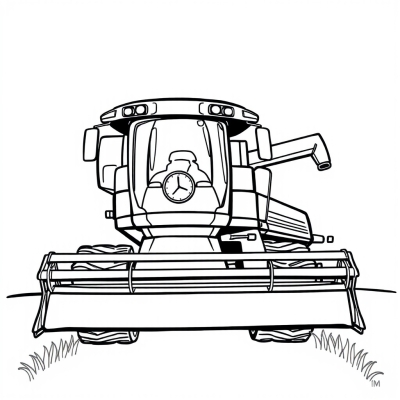 Cute Combine Harvester