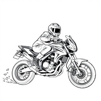 Daring Motorcycle Trick