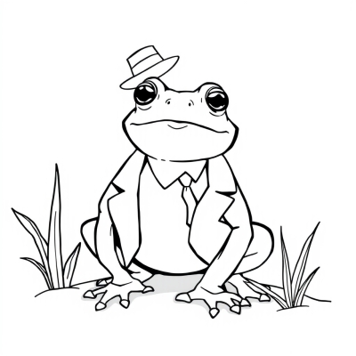 Frog in a Suit