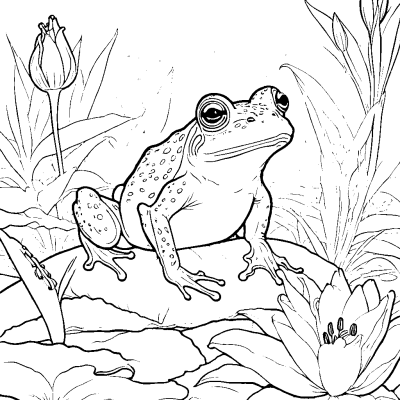 Frog on a Lily Pad
