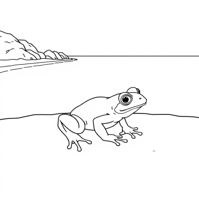 Frog on the Beach