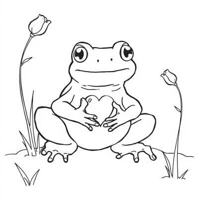 Frog with Heart
