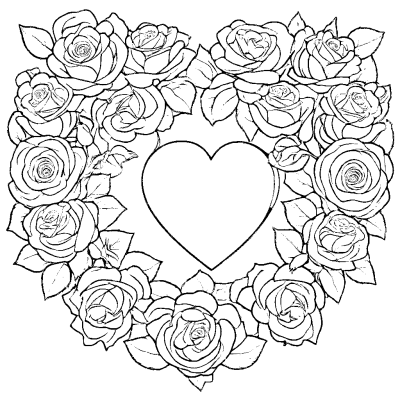 Heart of Roses for March 8
