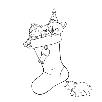 Christmas Stocking with Toys