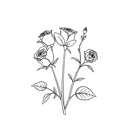 March 8 Greeting Card with Roses