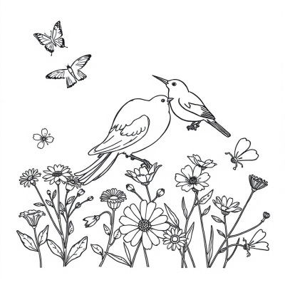 March 8: Birds and Flowers