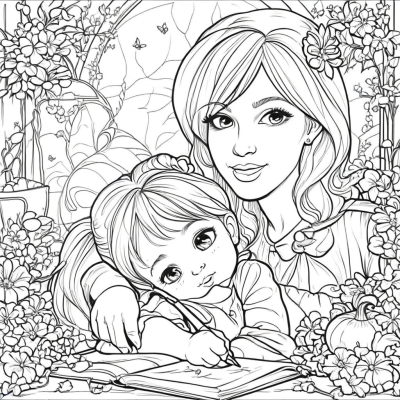 Mom and Daughter on March 8