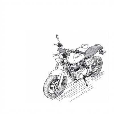Motorcycle from Above