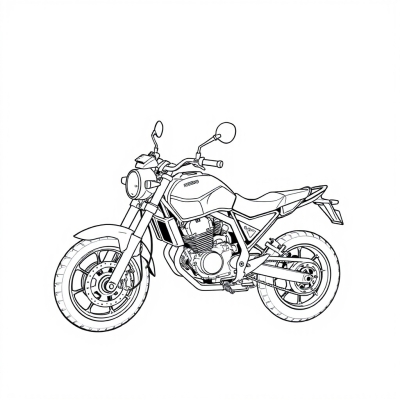 Motorcycle with Lots of Parts