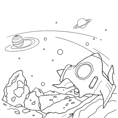 Rocket Entering the Solar System