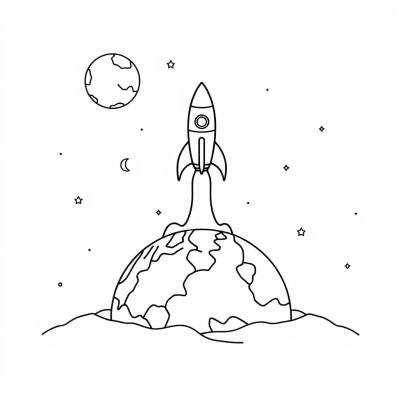 Rocket Launching from Earth