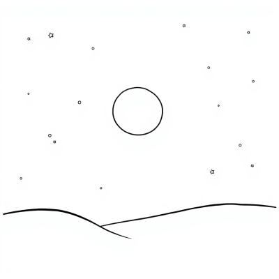 Simple Half-Moon in the Sky